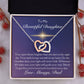 To My Beautiful Daughter Shine Bright Personalized Message Necklace Gift From Dad