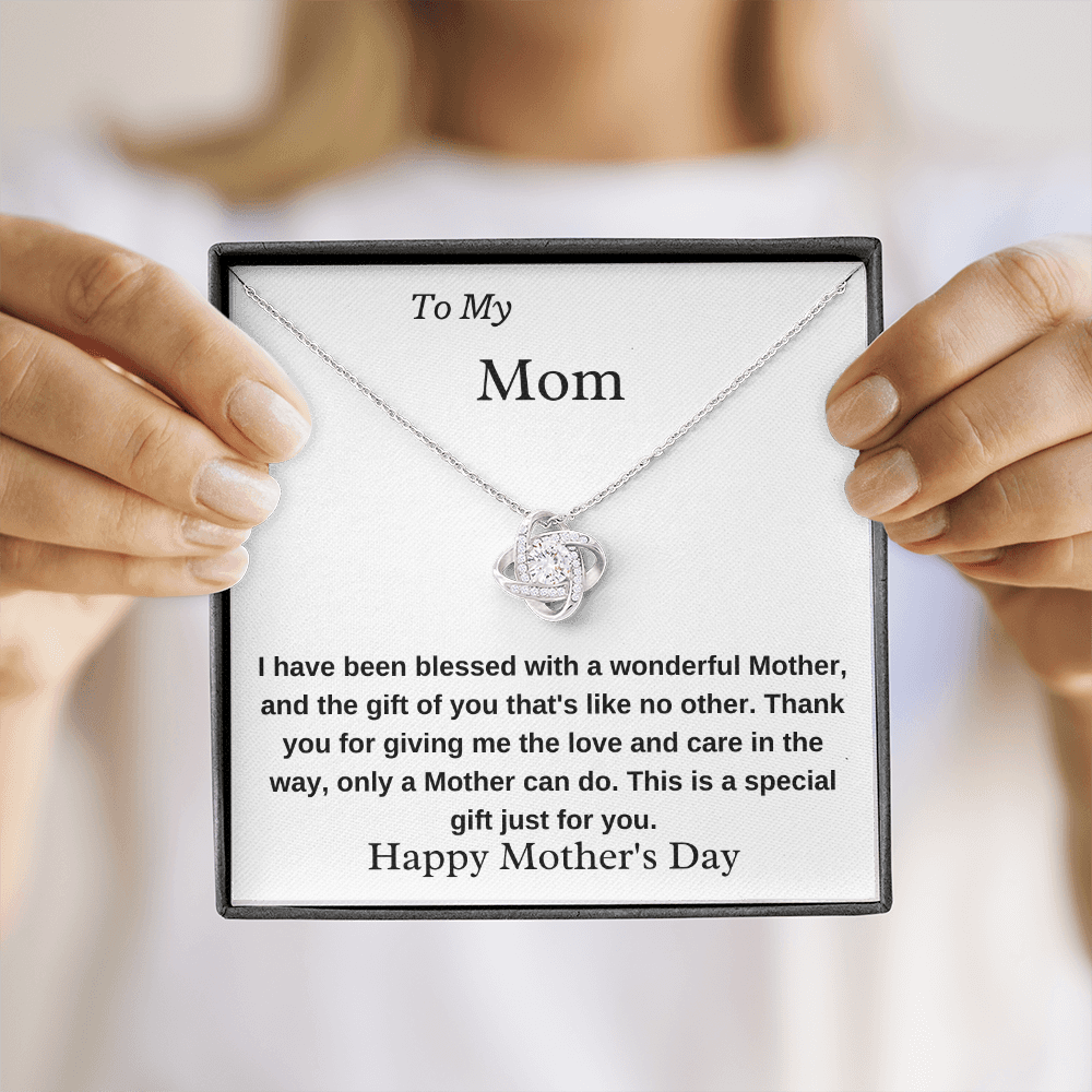 To My Mom A Wonderful Mother Luxury Necklace Mother's Day Gift