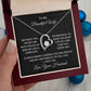 To My Beautiful Wife, You Complete My Life Luxury Pendant Necklace Gift