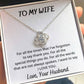 To My Wife Thank You For All You Do Luxury Pendant Necklace Gift