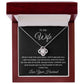 To My Wife, I Cherish You Love Knot Luxury Pendant Necklace Gift