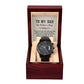 To My Dad On Father's Day High-Quality Chronograph Luxury Watch Gift