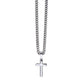 To My Dad Artisan Cross Pendant Necklace With Link Chain