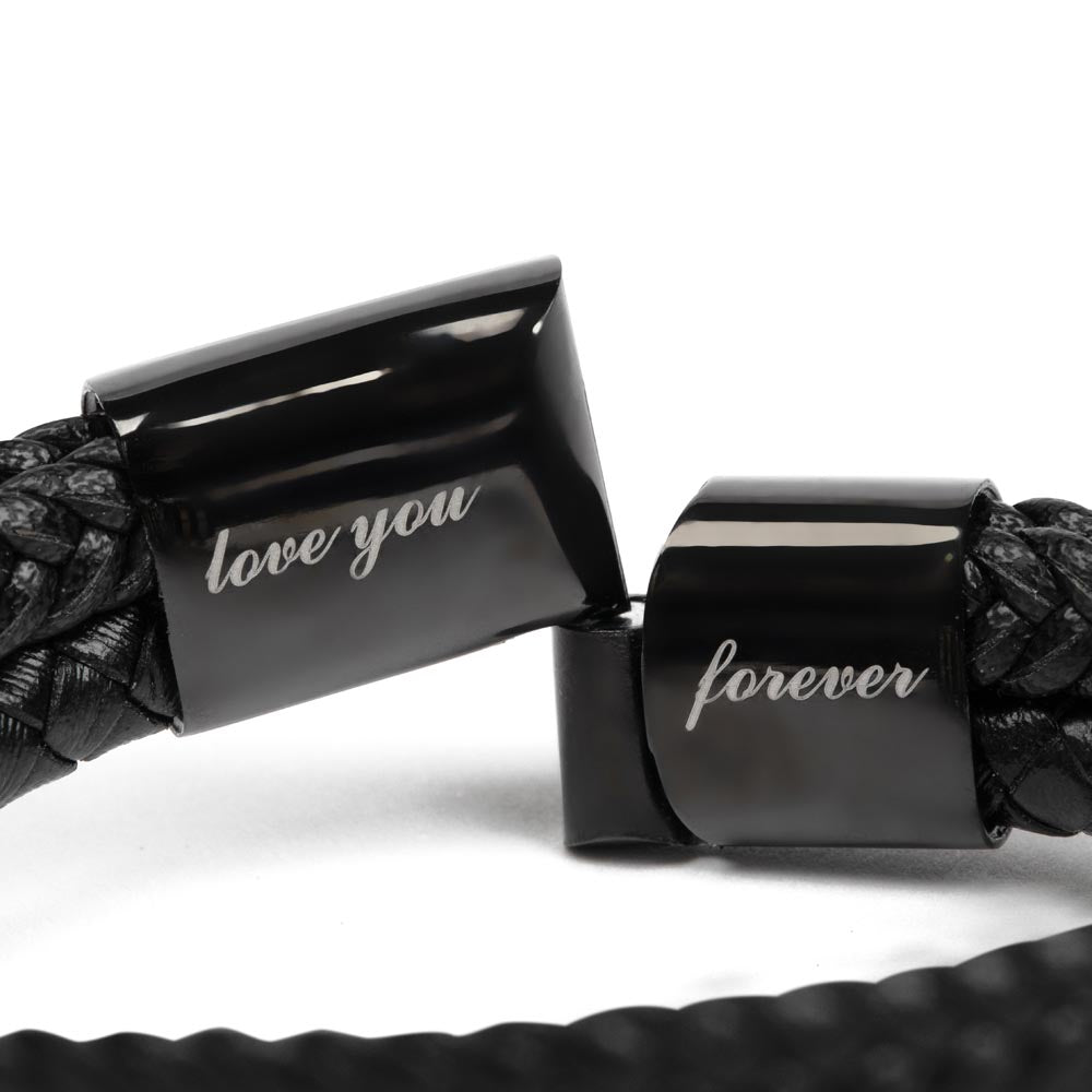 Engraved Love You Forever Personalized Bracelet Gift