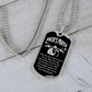 Biker's Prayer Engravable Custom Dog Tag Necklace Gift