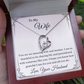 To My Wife, An Amazing Wife And Mother Pendant Necklace Gift