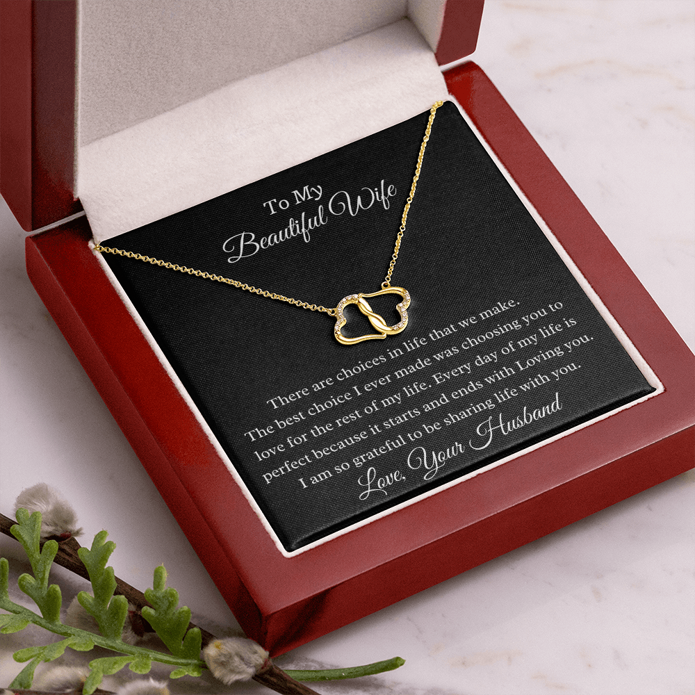 To My Beautiful Wife Everlasting Love Authentic 10k Solid Yellow Gold – DK  Avenue