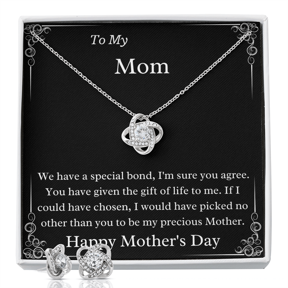 To My Precious Mother Luxury Necklace And Earring Set