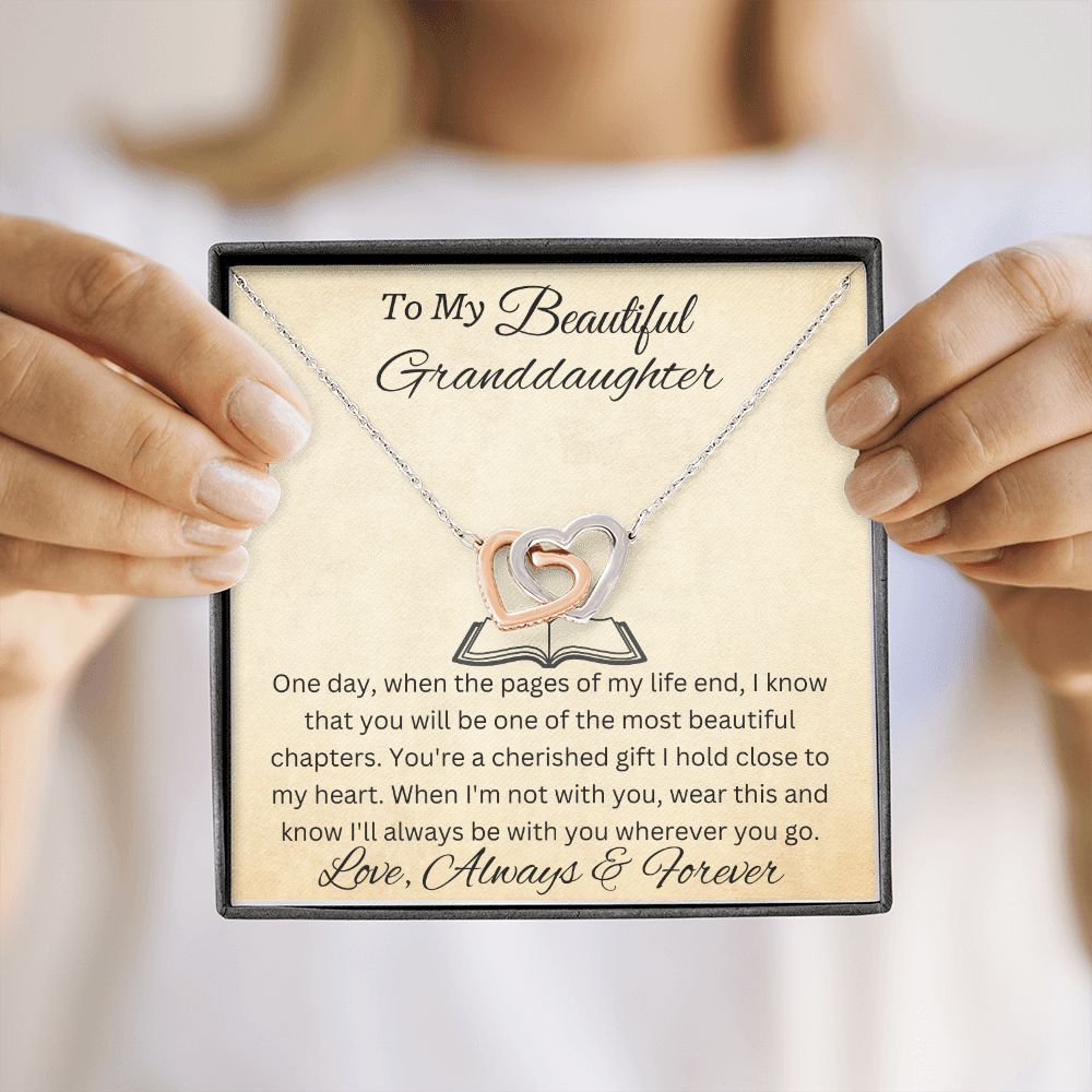 To My Beautiful Granddaughter Always In My Heart Personalized Pendant Necklace