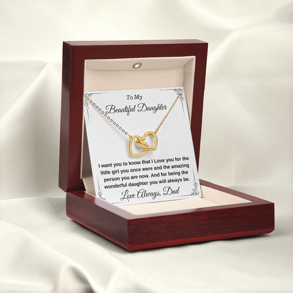 To My Beautiful Daughter And Amazing Person Personalized Pendant Necklace Gift