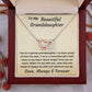 To My Beautiful Granddaughter Close To My Heart Personalized Pendant Necklace