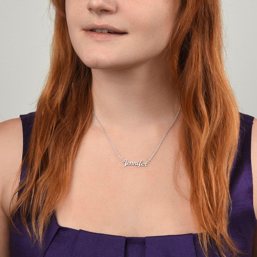 A Unique Custom Personalized Name Necklace Gift