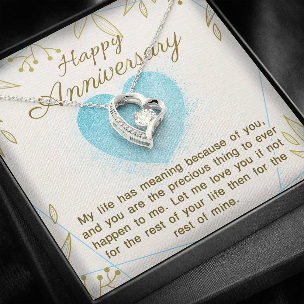 Happy Anniversary Forever Love Necklace