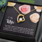 To My Wife Forever Love Personalized Pendant Necklace Gift