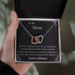 To My Mom A Precious Mother Two Hearts As One Luxury Necklace Gift