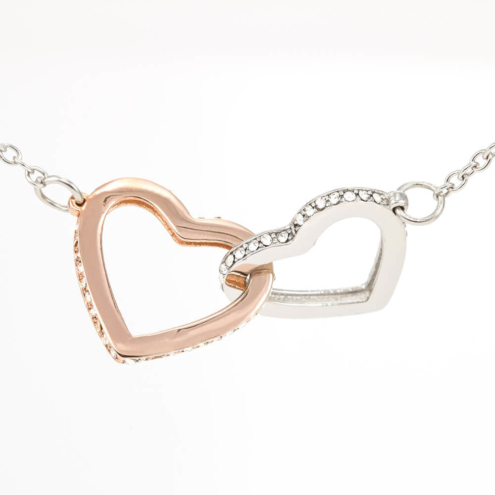To My Mom Two Hearts Beat As One Luxury Necklace Gift