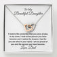To My Beautiful Daughter I Am Proud Of You Father To Daughter Personalized Necklace Gift