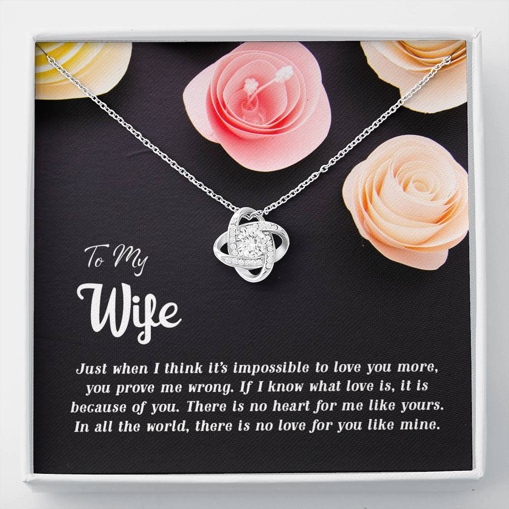 To My Wife Eternal Love Personalized Luxury Necklace Gift