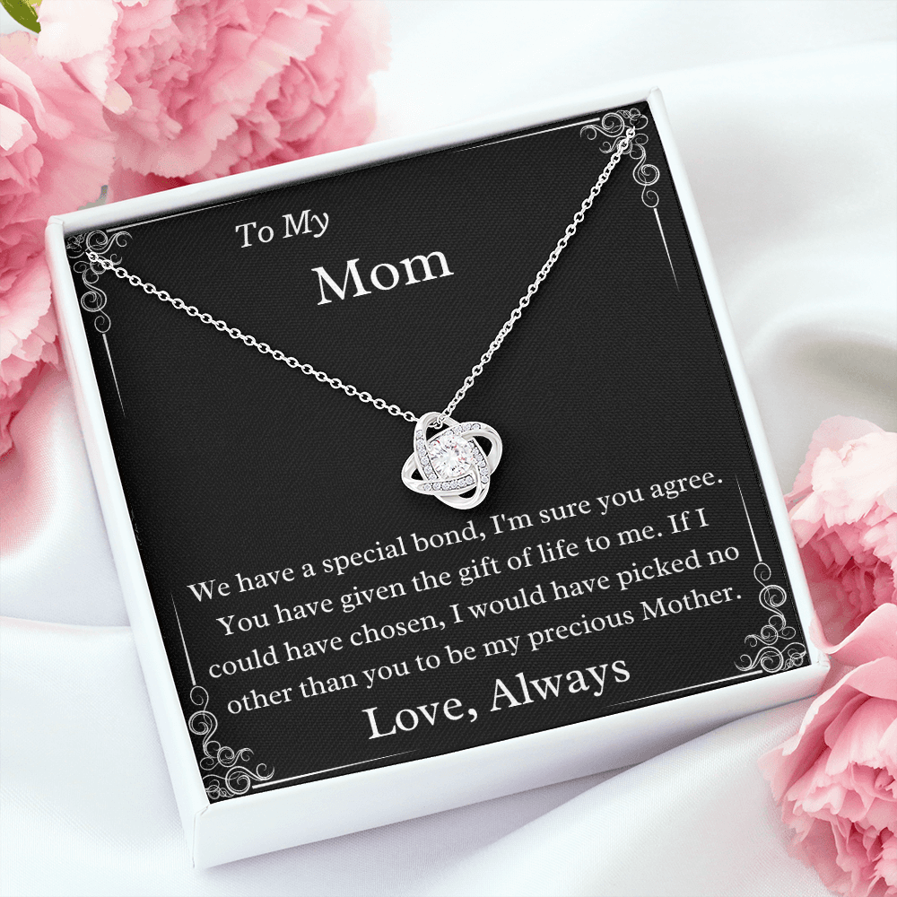 To My Mom A Precious Mother Unbreakable Bond Luxury Necklace