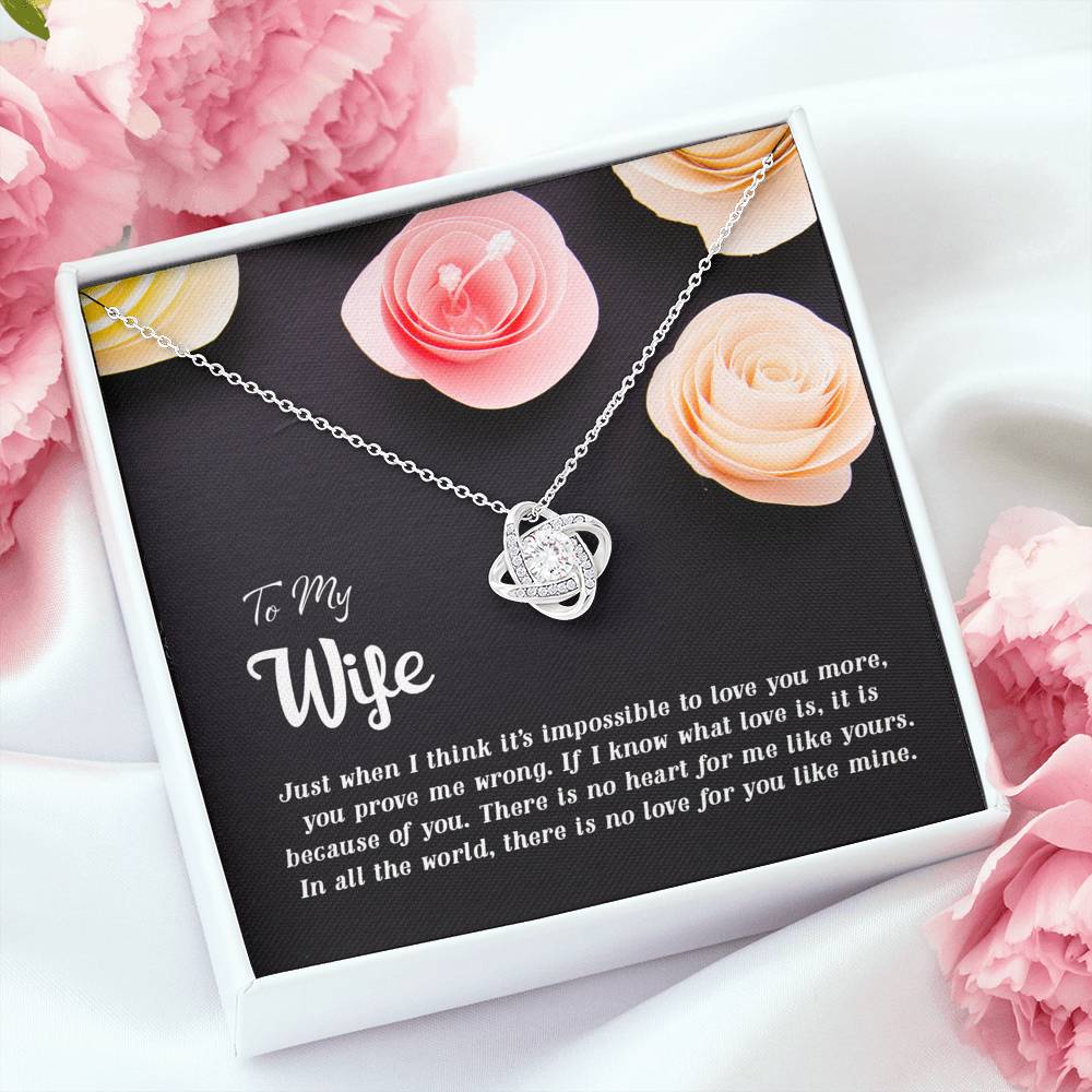 To My Wife Eternal Love Personalized Luxury Necklace Gift