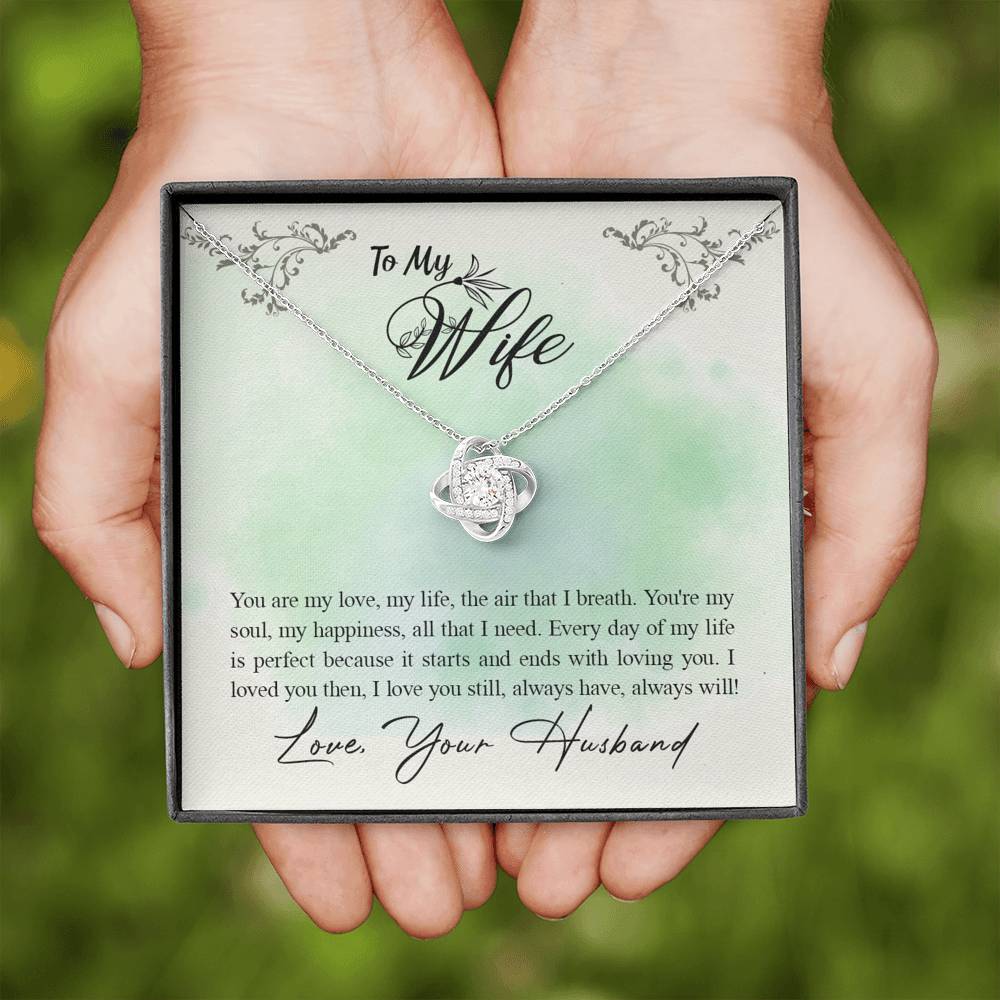 To My Wife The Love Of My Life Love Knot Necklace