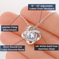 To My Future Wife Unbreakable Bond Personalized Luxury Pendant Necklace Gift