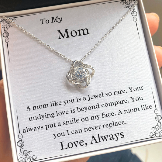 To My Mom I Can Never Replace Luxury Necklace Gift