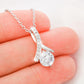 To My Amazing Wife Husband To Wife 14k White Gold Finish Personalized Necklace