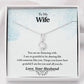 To My Amazing Wife 14k White Gold Finish Luxury Pendant Necklace Gift