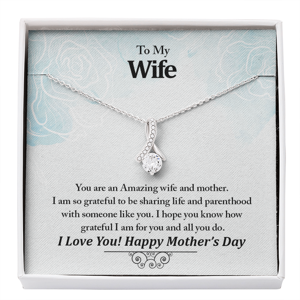 To My Wife, Your An Amazing Wife And Mother Alluring Beauty Necklace
