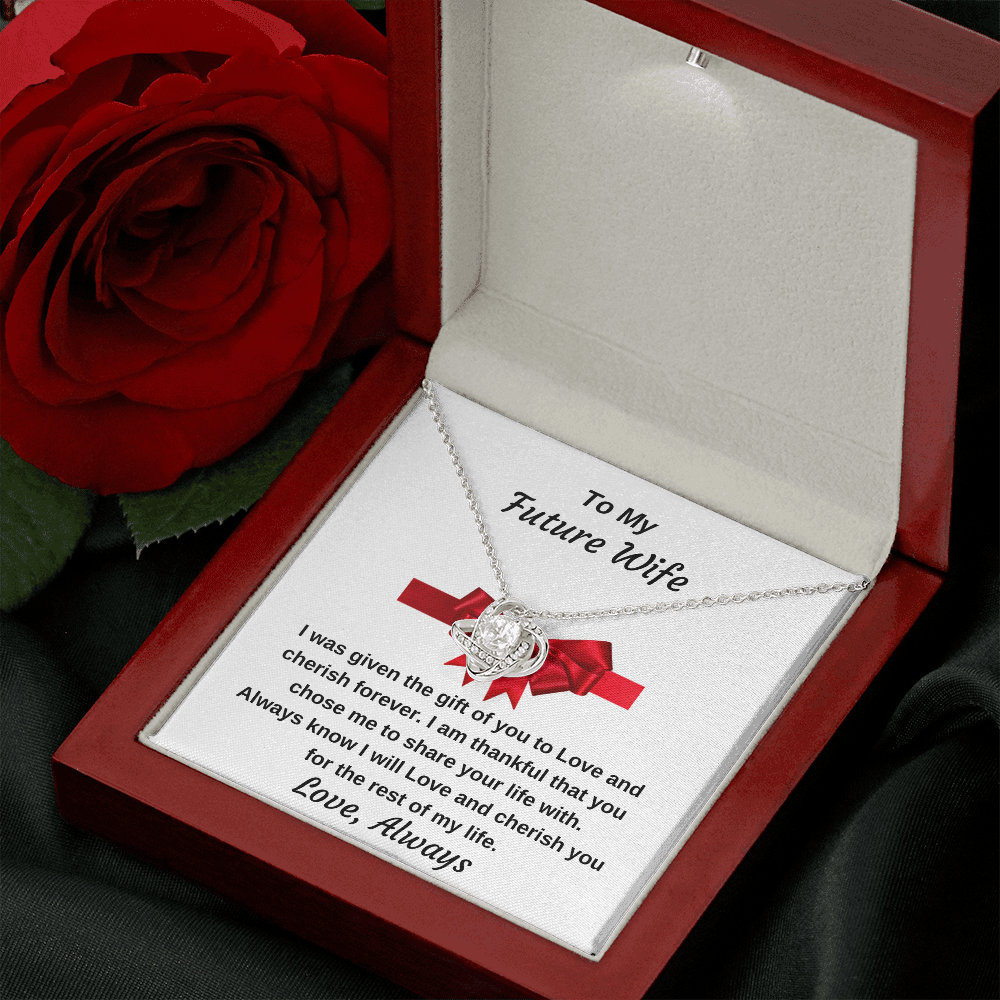To My Future Wife Unbreakable Bond Personalized Luxury Pendant Necklace Gift