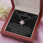 To My Beautiful Wife Loving You Personalized Luxury Pendant Necklace Gift