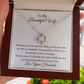 To My Beautiful Wife Symbol Of Eternal Love Personalized Pendant Necklace