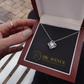 14k White Gold Finish Over Stainless Steel Luxury Pendant Necklace