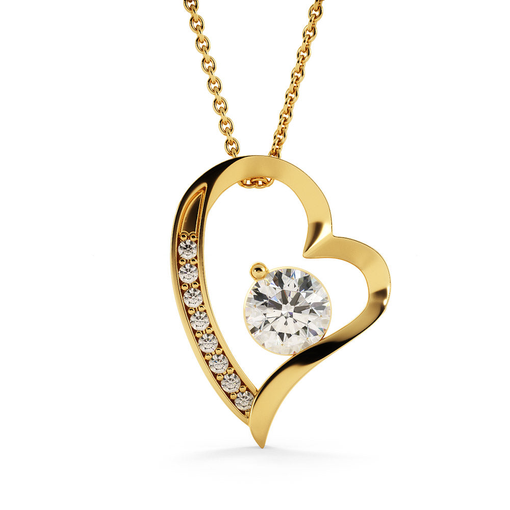 To My Daughter Your Never Alone 14k White Gold Or 18k Yellow Gold Over Stainless Steel Pendant Necklace Love Dad