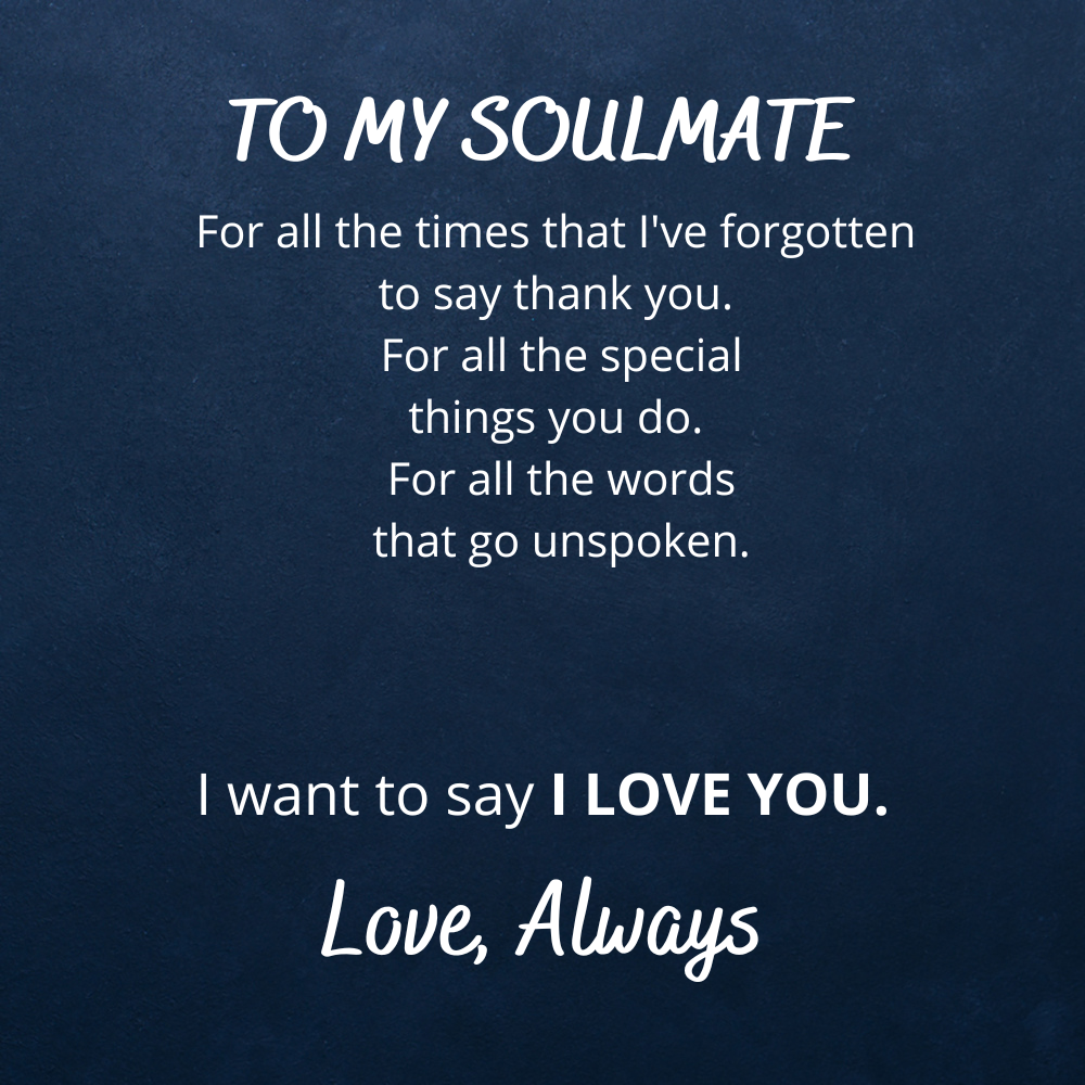 To My Soulmate I Want To Say I Love You Cuban Link Chain Necklace Gift